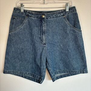 Woolrich Blue Cotton Denim Jean Shorts | Size 12